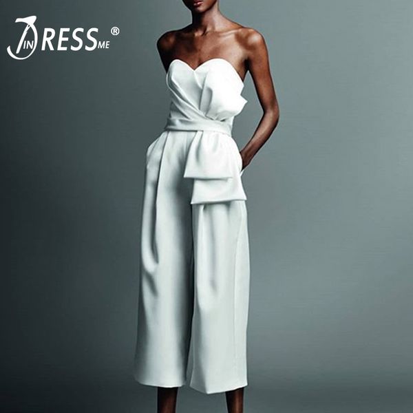 indressme 2020 new women fashion office lady strapless backless ruffles half length pant party club bodycon casual jumpsuit, Black;white
indressme 2020 new women fashion office lady strapless backless ruffles half length pant party club bodycon casual jumpsuit, Black;white
