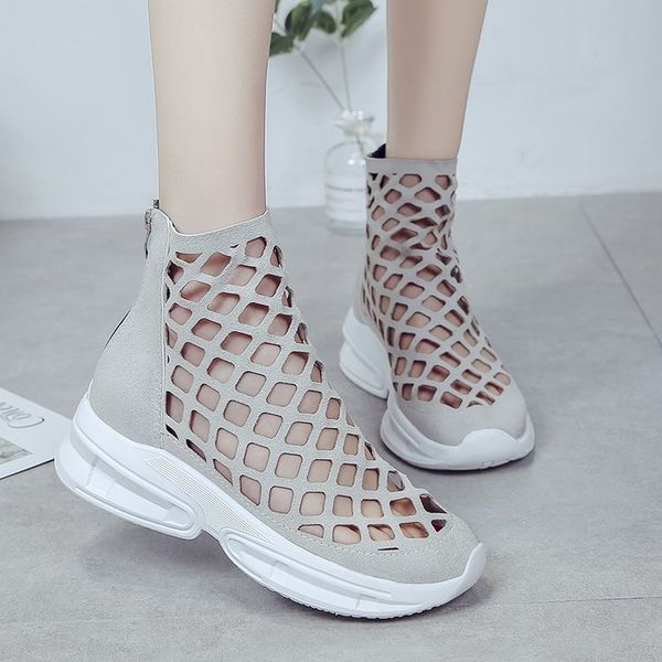 height increase girl 2020 summer cool boots women hollow soft shoes ankle boots for women summer botines mujer, Black
height increase girl 2020 summer cool boots women hollow soft shoes ankle boots for women summer botines mujer, Black
