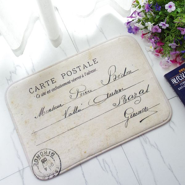 nostalgia european envelope printing flannel bath mats modern living room bedroom door mats vintage doormat for kitchen entrance
nostalgia european envelope printing flannel bath mats modern living room bedroom door mats vintage doormat for kitchen entrance