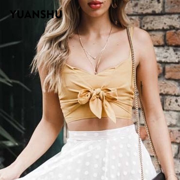 yuanshu yellow crop women v neck bow zipper backless camis fashion beach female streetwear, White
yuanshu yellow crop women v neck bow zipper backless camis fashion beach female streetwear, White