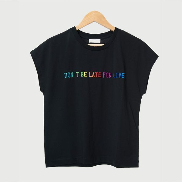 france spring sleeves round color short pure women collar letters gradient shirt embroidery 2019 t-shirt cotton fashion m15 tbxds, Black
france spring sleeves round color short pure women collar letters gradient shirt embroidery 2019 t-shirt cotton fashion m15 tbxds, Black
