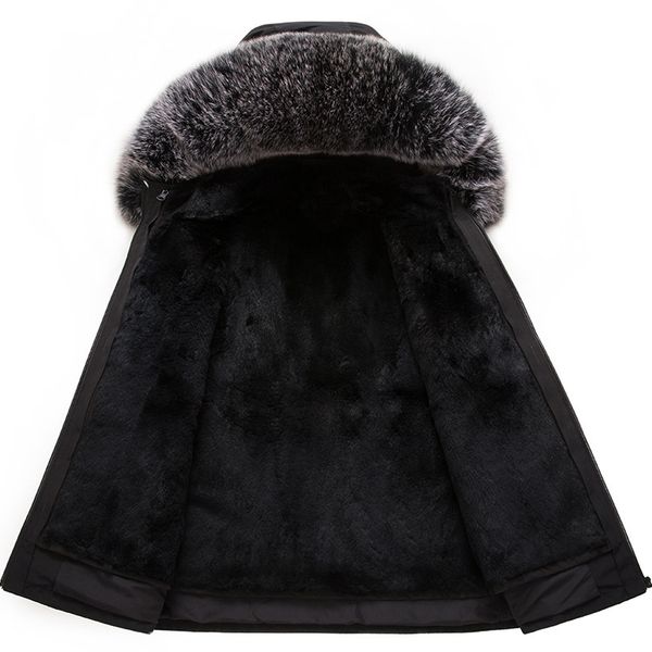 fur parka men winter jacket long coats hooded detachable rabbit fur liner fox big fur collar korean clothes windbreaker outerwear overcoat, Black
fur parka men winter jacket long coats hooded detachable rabbit fur liner fox big fur collar korean clothes windbreaker outerwear overcoat, Black