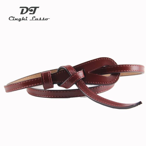 cinghi leusso thin genuine leather waist belt female knot belt for women lots strap luxury waistband wholesalers, Black;brown
cinghi leusso thin genuine leather waist belt female knot belt for women lots strap luxury waistband wholesalers, Black;brown