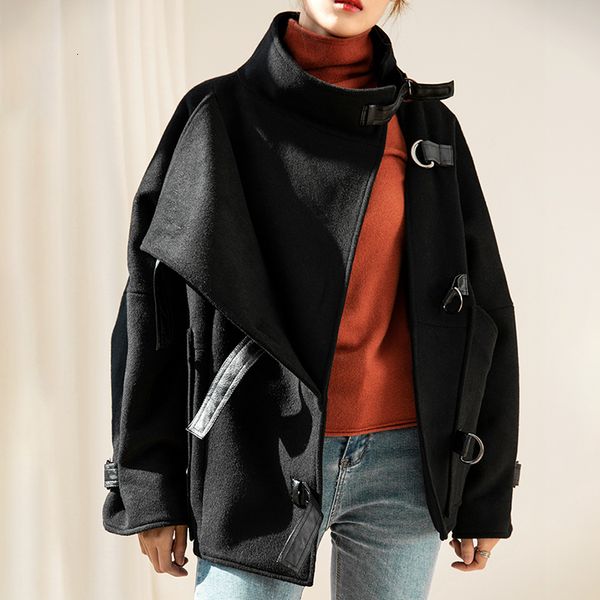 loose fit balck split joint big size woolen coat parkas new long sleeve women fashion tide utumn winter 2020 1487, Black
loose fit balck split joint big size woolen coat parkas new long sleeve women fashion tide utumn winter 2020 1487, Black