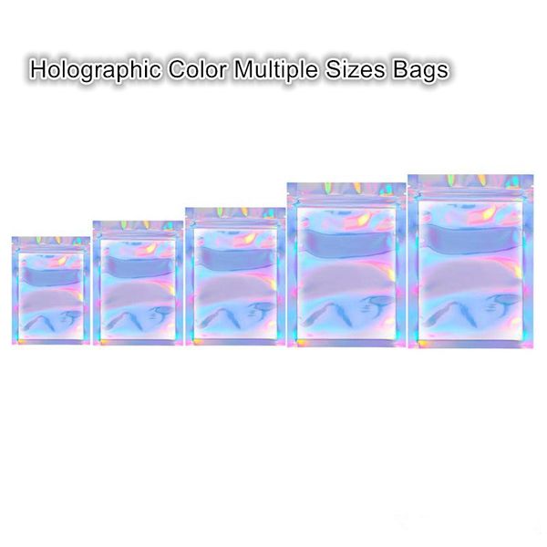 arrival holographic color multiple sizes resealable smell proof bags foil pouch bag flat bag for party favor food storage
arrival holographic color multiple sizes resealable smell proof bags foil pouch bag flat bag for party favor food storage