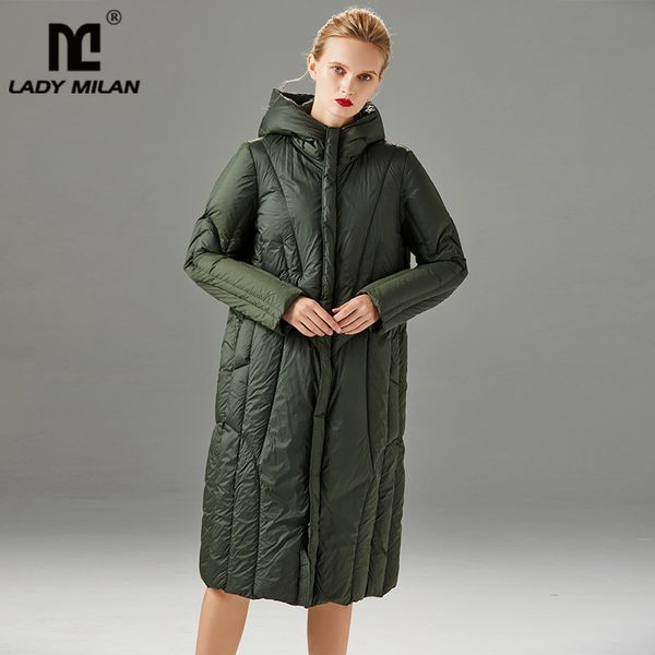women's winter runway down coats hooded stand collar zipper closure white duck down long warm parkas fashion outerwear, Black
women's winter runway down coats hooded stand collar zipper closure white duck down long warm parkas fashion outerwear, Black
