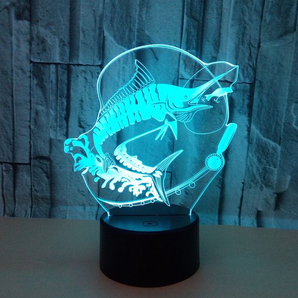 new pattern go fishing 3 colorful 3d small night-light carp remote control touch switch 3d lamp colorful touch small desk lamp
new pattern go fishing 3 colorful 3d small night-light carp remote control touch switch 3d lamp colorful touch small desk lamp