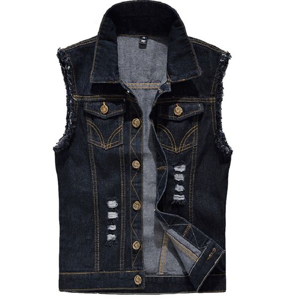 men's vests denim vest mens sleeveless jackets fashion washed jeans waistcoat for tank cowboy male ripped jacket plus size 6xl, Black;white
men's vests denim vest mens sleeveless jackets fashion washed jeans waistcoat for tank cowboy male ripped jacket plus size 6xl, Black;white