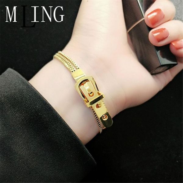 mling vintage multi-color titanium steel bracelet multi-layer box chain watch style bracelet for women, Black
mling vintage multi-color titanium steel bracelet multi-layer box chain watch style bracelet for women, Black
