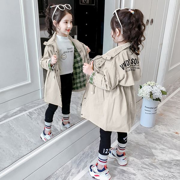 new2020 girls coat spring and autumn net red children's clothing autumn girl long windbreaker foreign style children's shirt, Blue;gray 
new2020 girls coat spring and autumn net red children's clothing autumn girl long windbreaker foreign style children's shirt, Blue;gray
