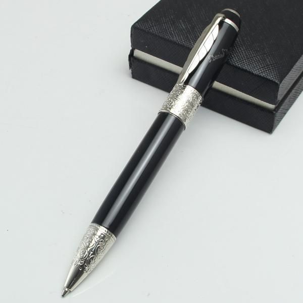 luxury silver carved writers daniel defoe black ballpoint pen with novelty maple leaves clip stationery office school supplies writing m pen, Blue;orange
luxury silver carved writers daniel defoe black ballpoint pen with novelty maple leaves clip stationery office school supplies writing m pen, Blue;orange