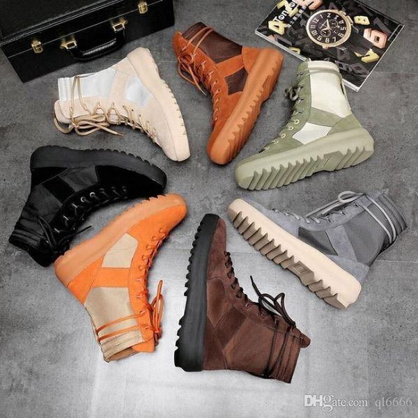 new good quality kanye brand high boots of god military sneakers hight army boots men and women fashion shoes martin boots, Black
new good quality kanye brand high boots of god military sneakers hight army boots men and women fashion shoes martin boots, Black