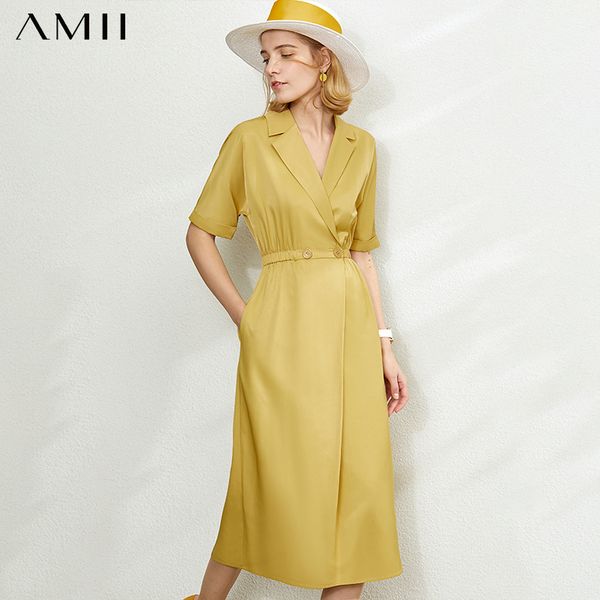 casual dresses amii minimalism spring summer fashion lapel solid women dress causal elastic waist half sleeve calf-length female 12021076, Black;gray
casual dresses amii minimalism spring summer fashion lapel solid women dress causal elastic waist half sleeve calf-length female 12021076, Black;gray
