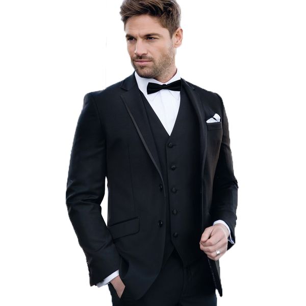 3 piece black mens wedding suit groomsman suit blazer+pants+vest custom made man suit groom tuxedo, Black;gray
3 piece black mens wedding suit groomsman suit blazer+pants+vest custom made man suit groom tuxedo, Black;gray