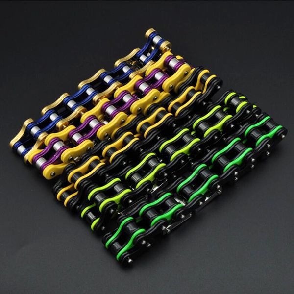 heavy punk mens women gothic 316l stainless steel bike bracelets motorcycle biker chain bracelet bicycle jewelry, Golden;silver
heavy punk mens women gothic 316l stainless steel bike bracelets motorcycle biker chain bracelet bicycle jewelry, Golden;silver