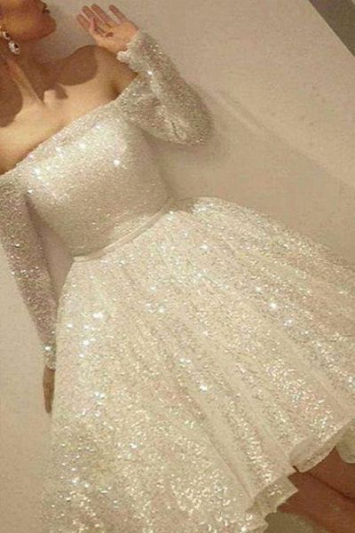 new arrival white shine short homecoming dresses sequins off the shoulder long sleeve party dress thin ribbon a-line cocktail shiny, Blue;pink
new arrival white shine short homecoming dresses sequins off the shoulder long sleeve party dress thin ribbon a-line cocktail shiny, Blue;pink