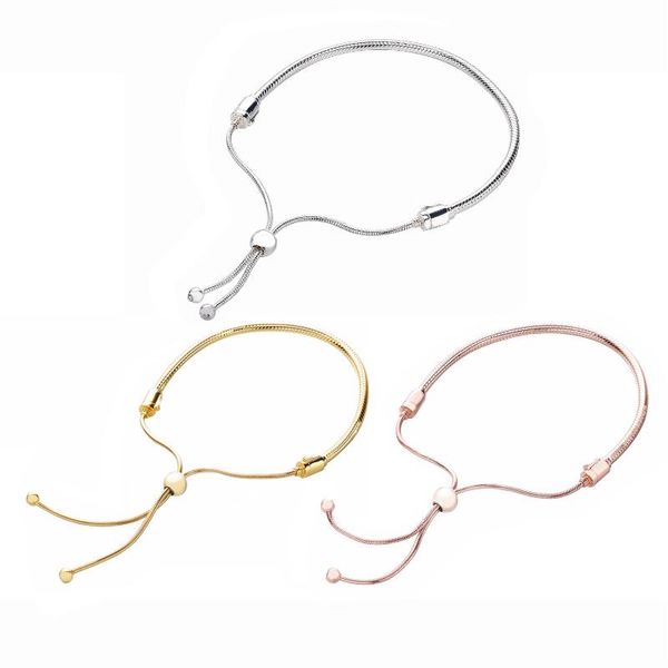 other bracelets real 925 sterling silver instant slide button adjustment plate bracelet fit european charm women jewelry, Golden;silver
other bracelets real 925 sterling silver instant slide button adjustment plate bracelet fit european charm women jewelry, Golden;silver