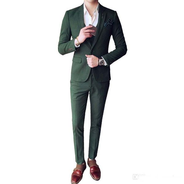 slim fit tuxedos grey green groomsmen formal wear custom made wedding suits for men (jacket+pants+vest), Black;gray
slim fit tuxedos grey green groomsmen formal wear custom made wedding suits for men (jacket+pants+vest), Black;gray