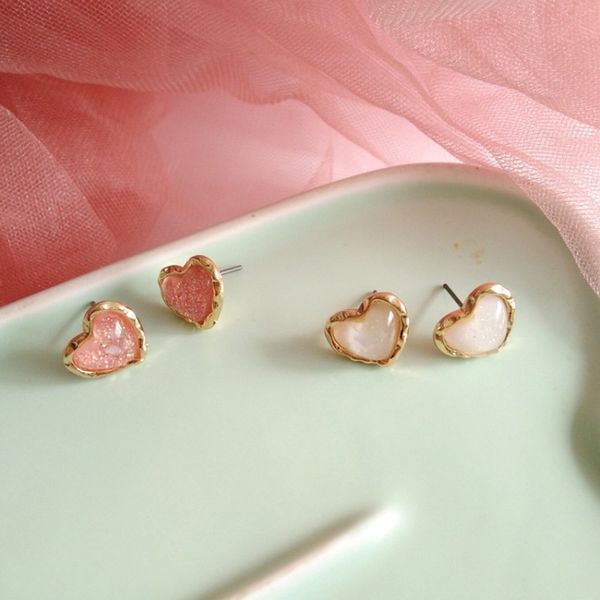 korean temperament sweet girl women's ear clip accessories creative beautiful glitter love stud earrings jewelry, Golden;silver
korean temperament sweet girl women's ear clip accessories creative beautiful glitter love stud earrings jewelry, Golden;silver