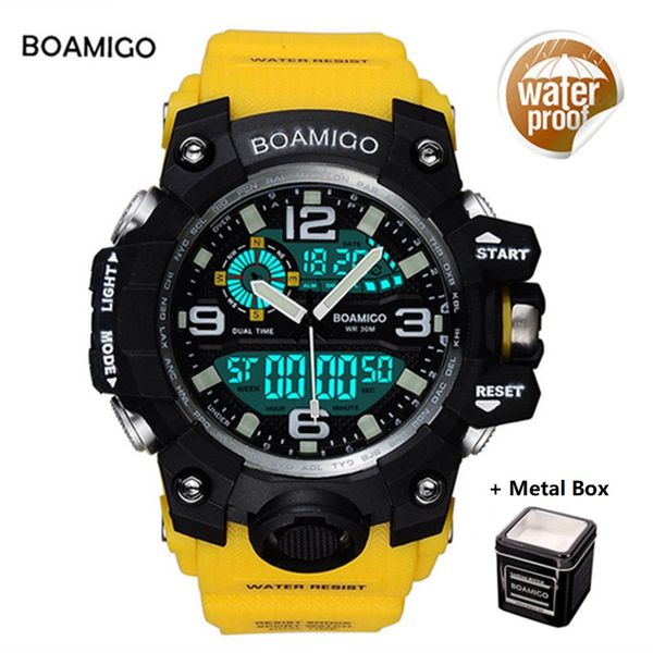 men sports watches boamigo brand digital led quartz rubber wristwatches waterproof analog male clock relogio masculino, Slivery;brown
men sports watches boamigo brand digital led quartz rubber wristwatches waterproof analog male clock relogio masculino, Slivery;brown