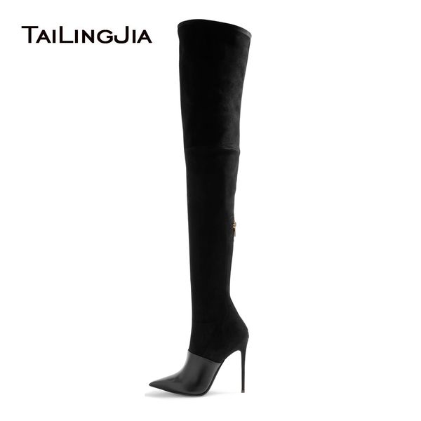 women's high heel pointed toe black over the knee thigh high boots ladies camel stretch suede spring autumn shoes large size
women's high heel pointed toe black over the knee thigh high boots ladies camel stretch suede spring autumn shoes large size
