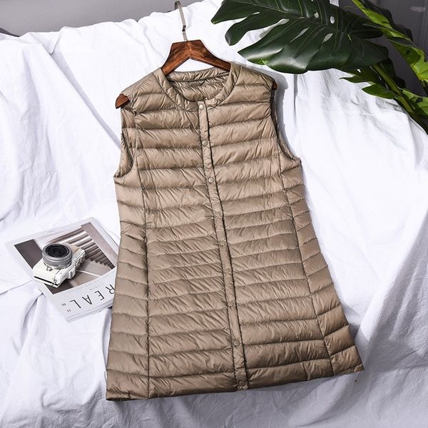 winter new arrival ultra light down vest women windproof lightweight warm long waistcoat female sleeveless coat plus size -85, Black;white
winter new arrival ultra light down vest women windproof lightweight warm long waistcoat female sleeveless coat plus size -85, Black;white