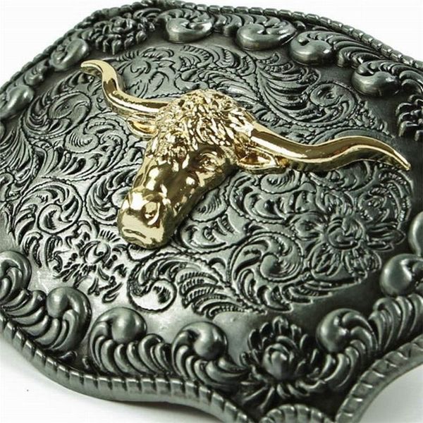 fashion engraved gold long horn bull head belt buckle west cowboy men buckle, Black;brown
fashion engraved gold long horn bull head belt buckle west cowboy men buckle, Black;brown