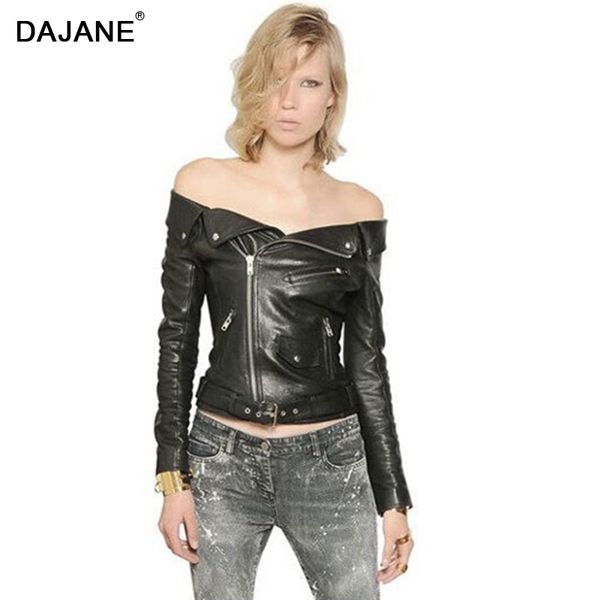 dajane autumn leather jacket slim sheepskin leather jacket girls genuine women black fashion
dajane autumn leather jacket slim sheepskin leather jacket girls genuine women black fashion