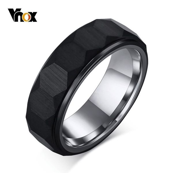 vnox hexagon mens rings black tungsten carbide unique three-dimensional surface wedding bands for man comfort wear anel, Silver
vnox hexagon mens rings black tungsten carbide unique three-dimensional surface wedding bands for man comfort wear anel, Silver
