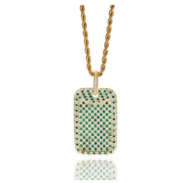 new heavy industry green zircon military hip hop pendant geometric square ins personalized necklace 2 colors, Silver
new heavy industry green zircon military hip hop pendant geometric square ins personalized necklace 2 colors, Silver