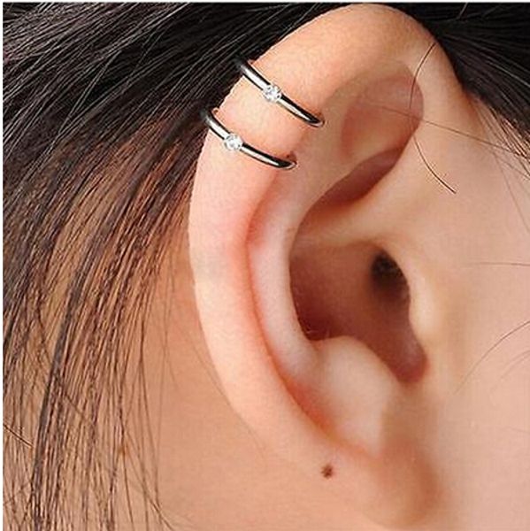 1 pc stainless steel double and triple hoop ear tragus cartilage clip on earring jewelry high quality, Silver
1 pc stainless steel double and triple hoop ear tragus cartilage clip on earring jewelry high quality, Silver
