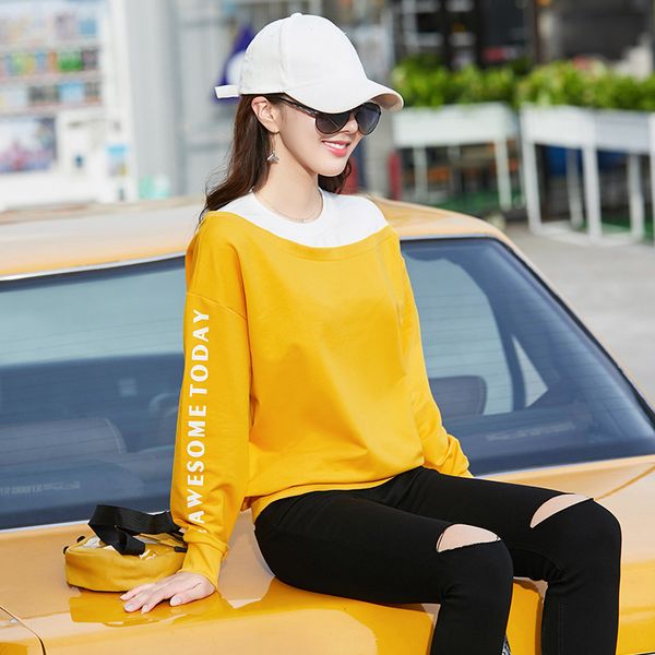 color matching hoodie round neck long sleeve faux two piece sweatshirts women korean loose hoodies female casual coat, Black
color matching hoodie round neck long sleeve faux two piece sweatshirts women korean loose hoodies female casual coat, Black