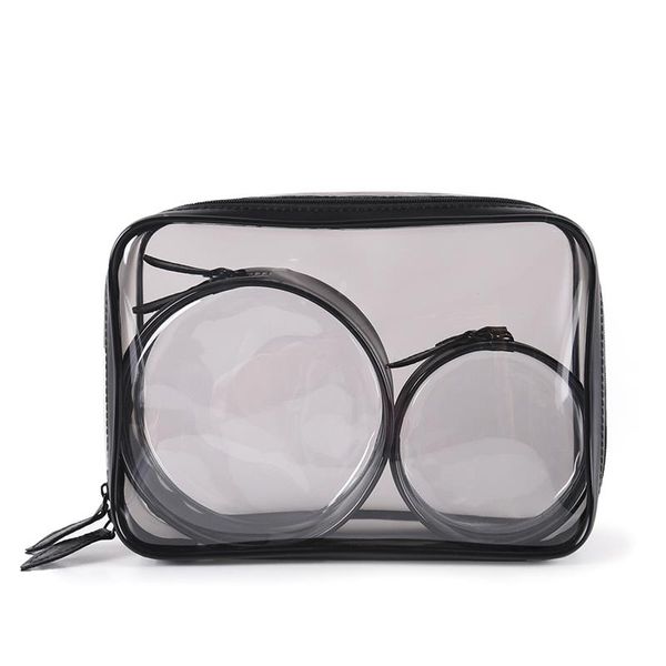 3pcs clear travel neceser toiletry wash organizer case transparent pvc cosmetic bag female women portable travel makeup bags
3pcs clear travel neceser toiletry wash organizer case transparent pvc cosmetic bag female women portable travel makeup bags
