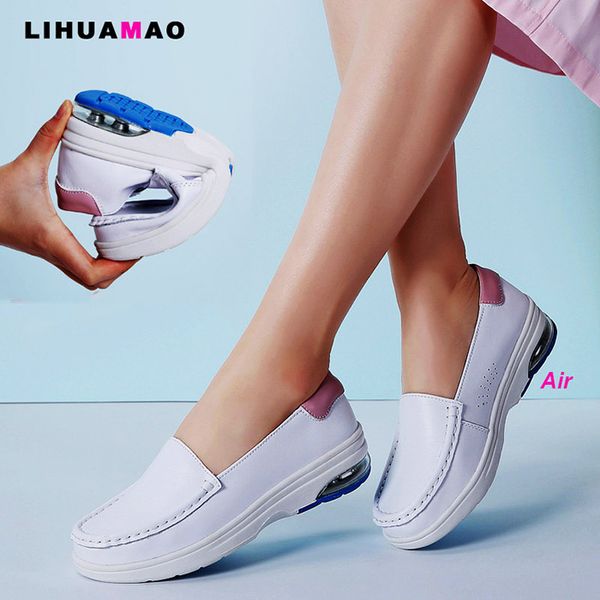 lihuamao women shoes leather round toe slip on loafers party work comfortable casual soft health shoes, Black
lihuamao women shoes leather round toe slip on loafers party work comfortable casual soft health shoes, Black