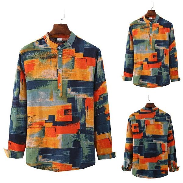 2019 autumn clothing personality printing male flower shirt man will code length sleeve shirt, White;black
2019 autumn clothing personality printing male flower shirt man will code length sleeve shirt, White;black