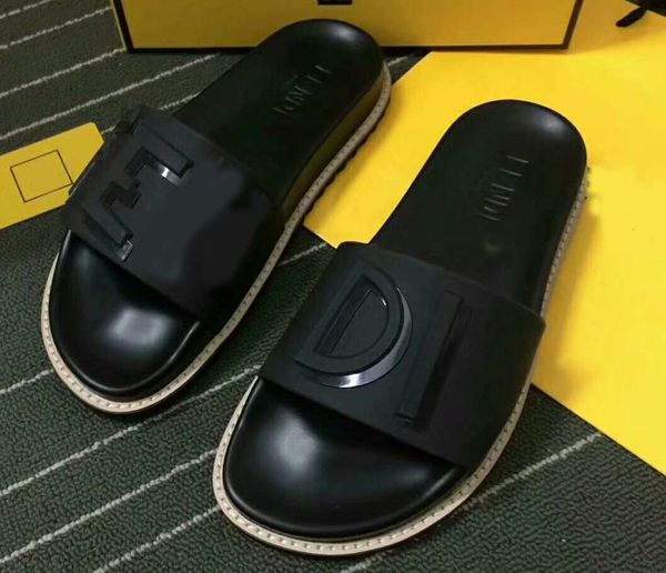 2019 letter women sandals with correct flower box dust bag designer slide summer fashion wide flat slippers size 35-45 with box fen7, Black
2019 letter women sandals with correct flower box dust bag designer slide summer fashion wide flat slippers size 35-45 with box fen7, Black