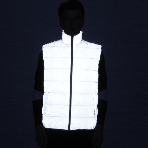 2020 winter reflective vest warm sleeveless jacket men women harajuku hip hop waistcoat jaqueta masculino, Black;white
2020 winter reflective vest warm sleeveless jacket men women harajuku hip hop waistcoat jaqueta masculino, Black;white