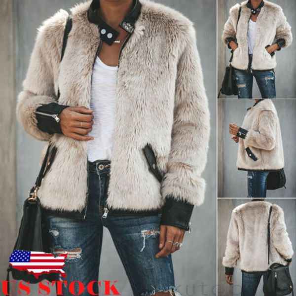 us women ladies warm teddy bear fleece jacket zip up oversize outwear coats, Black;brown
us women ladies warm teddy bear fleece jacket zip up oversize outwear coats, Black;brown