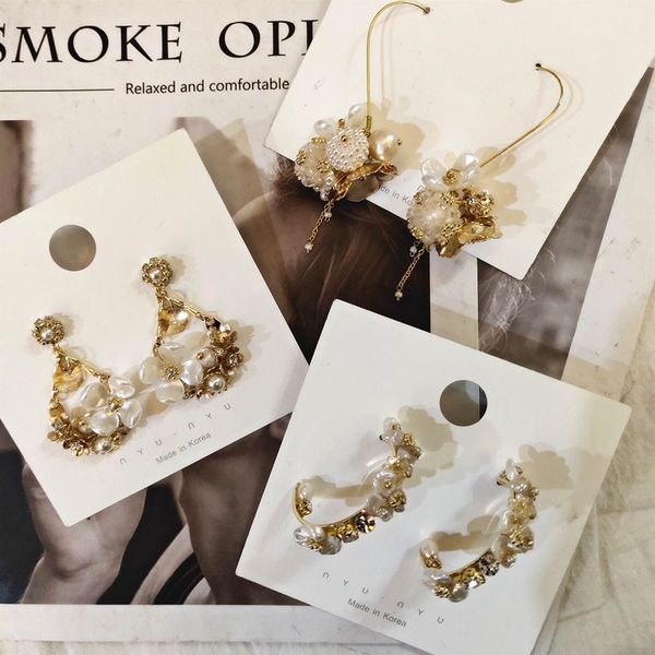 mengjiqiao korean new arrival handmade flower pearl tassel drop earrings for women vintage fashion crystal brincos jewelry, Silver
mengjiqiao korean new arrival handmade flower pearl tassel drop earrings for women vintage fashion crystal brincos jewelry, Silver