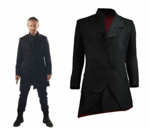 doctor who the doctor falls the master's black suit coat jacket cosplay costume, Black;red
doctor who the doctor falls the master's black suit coat jacket cosplay costume, Black;red