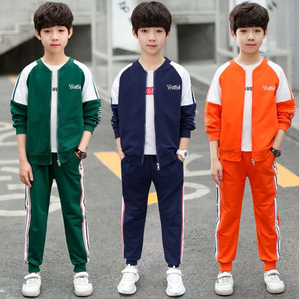children's clothing spring autumn 2019 new simple boy suit long-sleeved zipper color matching coat + pants 4-14 baby boy clothes, White
children's clothing spring autumn 2019 new simple boy suit long-sleeved zipper color matching coat + pants 4-14 baby boy clothes, White