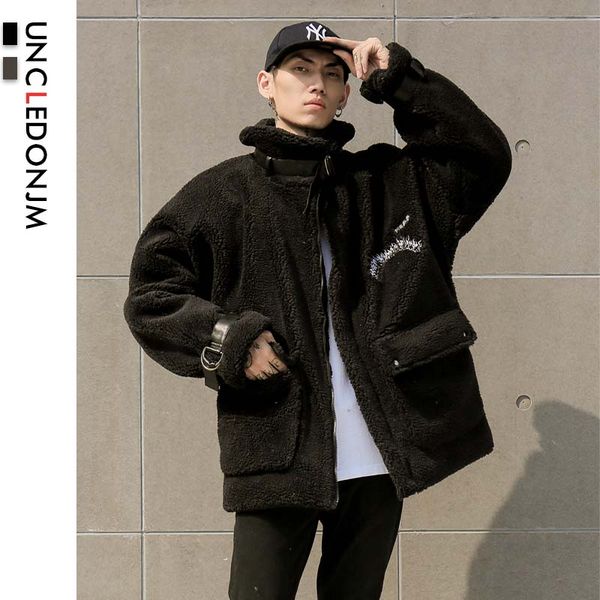 hip hop lamb wool jacket men gothic jackets coat fleece autumn winter 2019 half zip jacket streetwear winter coat un-w127, Black
hip hop lamb wool jacket men gothic jackets coat fleece autumn winter 2019 half zip jacket streetwear winter coat un-w127, Black
