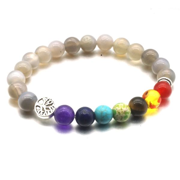 tree of life 8mm seven chakras gray stone beads elastic bracelet pray beaded hand strings jewelry, Golden;silver
tree of life 8mm seven chakras gray stone beads elastic bracelet pray beaded hand strings jewelry, Golden;silver