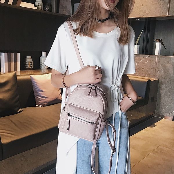 spring small bag female 2020 new tide korean backpack fashion casual small backpack female student bag