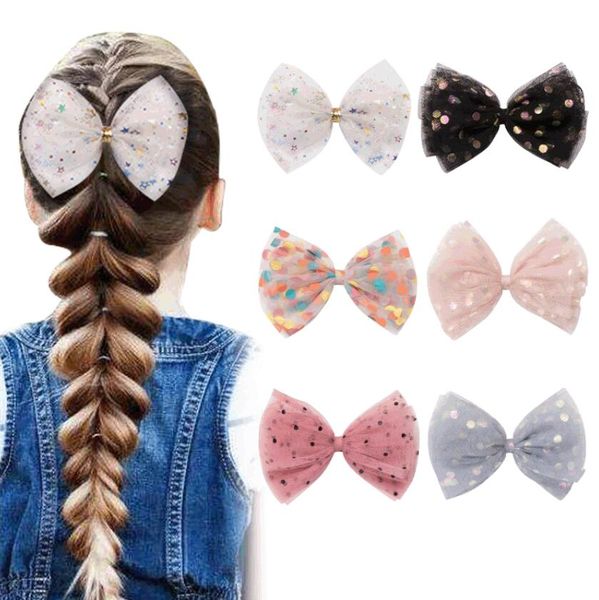 5 inch mesh polka dot little girl bow hair clip headdress 6 colors duckbill hairclips hair holder accessories for kids girl women, Slivery;white
5 inch mesh polka dot little girl bow hair clip headdress 6 colors duckbill hairclips hair holder accessories for kids girl women, Slivery;white