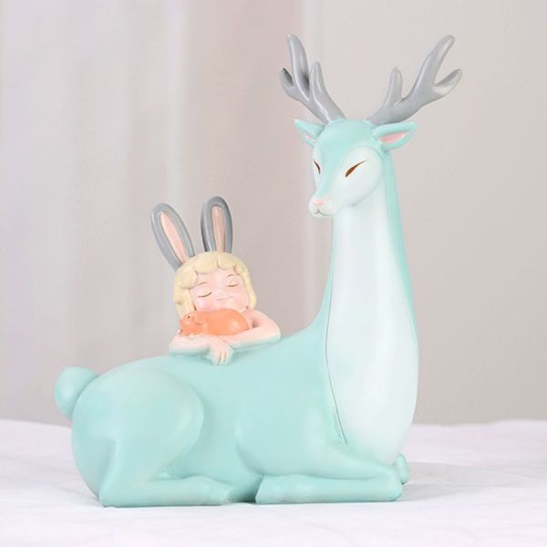 resin crafts cartoon deer ornaments creative home decorations q9qd 
resin crafts cartoon deer ornaments creative home decorations q9qd