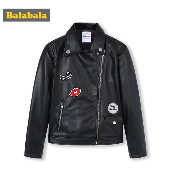 balabala girls pu leather biker jacket moto jacket with applique children teenager girls outwear spring autumn clothes, Blue;gray
balabala girls pu leather biker jacket moto jacket with applique children teenager girls outwear spring autumn clothes, Blue;gray