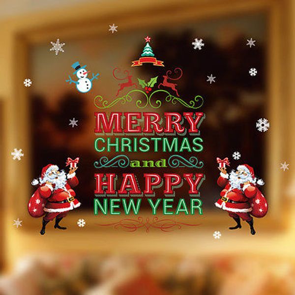 2017 new fashion santa claus christmas tree wall stickers decoration home decor decal
2017 new fashion santa claus christmas tree wall stickers decoration home decor decal
