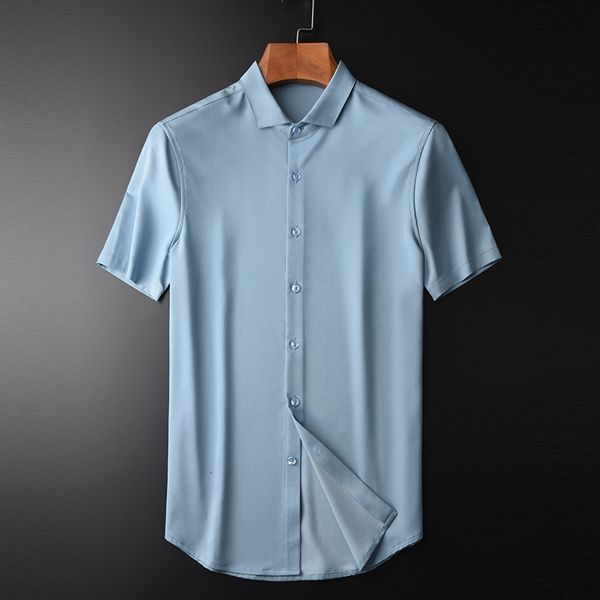 summer men shirts luxury lyocell solid color short sleeve mens dress shirts camisa masculina plus size 4xl slim shirt man, White;black
summer men shirts luxury lyocell solid color short sleeve mens dress shirts camisa masculina plus size 4xl slim shirt man, White;black