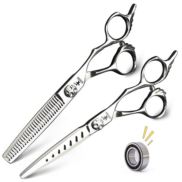 xuan feng bearing hair scissors 6 inch japanese 440c steel thinning and cutting scissors set hairdressing barber shear
xuan feng bearing hair scissors 6 inch japanese 440c steel thinning and cutting scissors set hairdressing barber shear